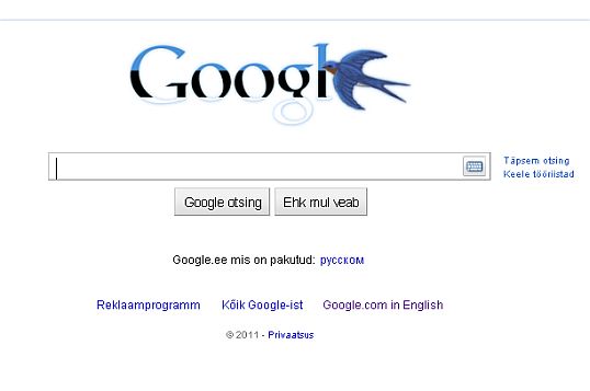 sinimustvalge Google.ee 24.02.2011